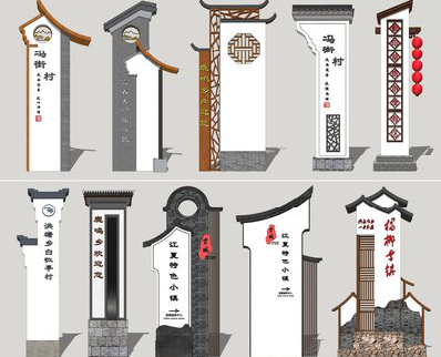  禹州美丽乡村标识标牌有哪些分类？